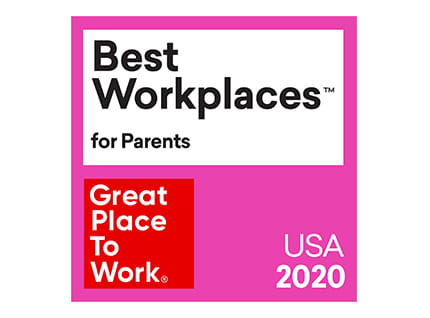 great place to work best workplaces for parents 2020 logo