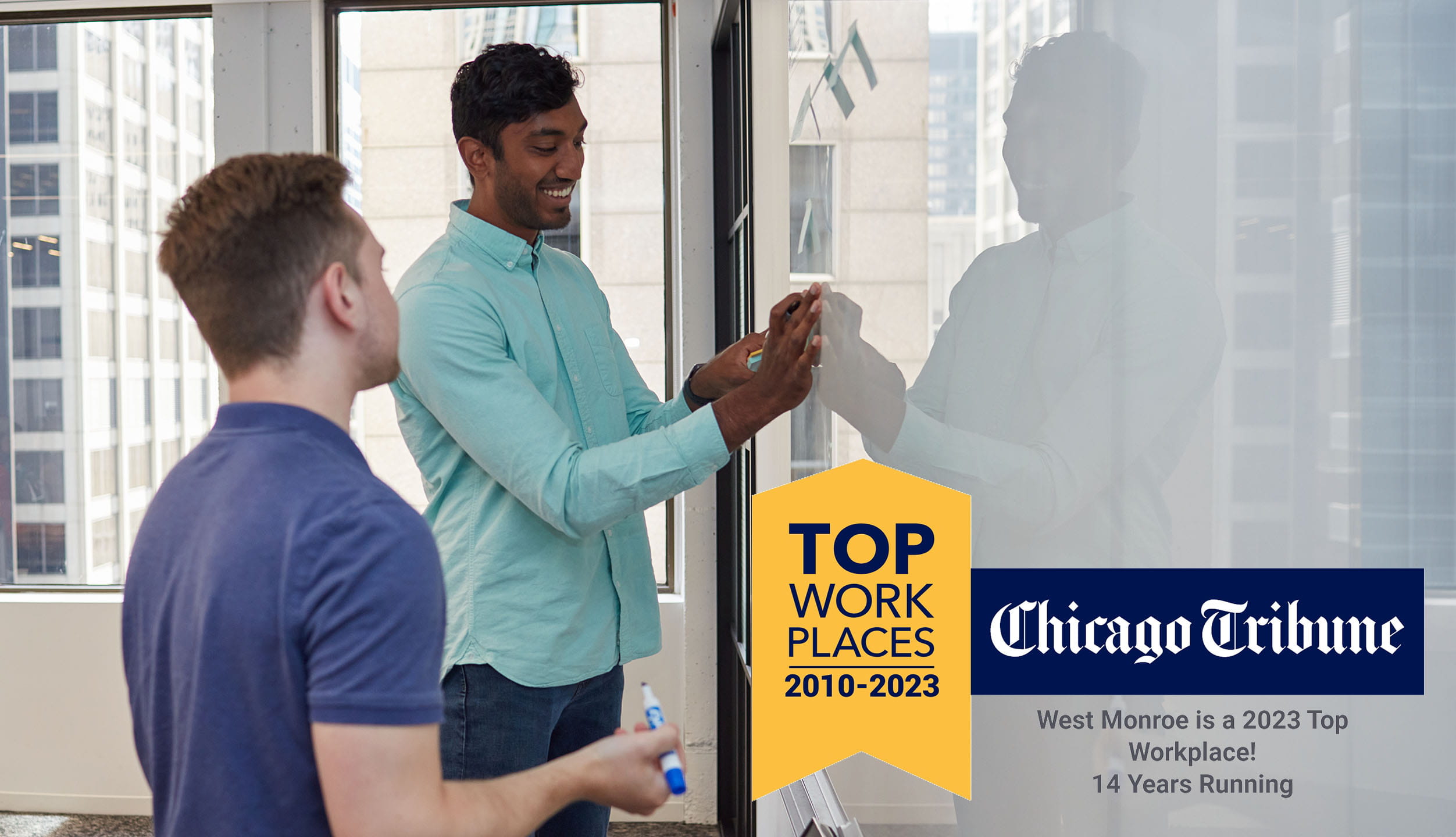 Chicago Tribune names West Monroe a winner of the Chicagoland Top Workplaces 2023 award