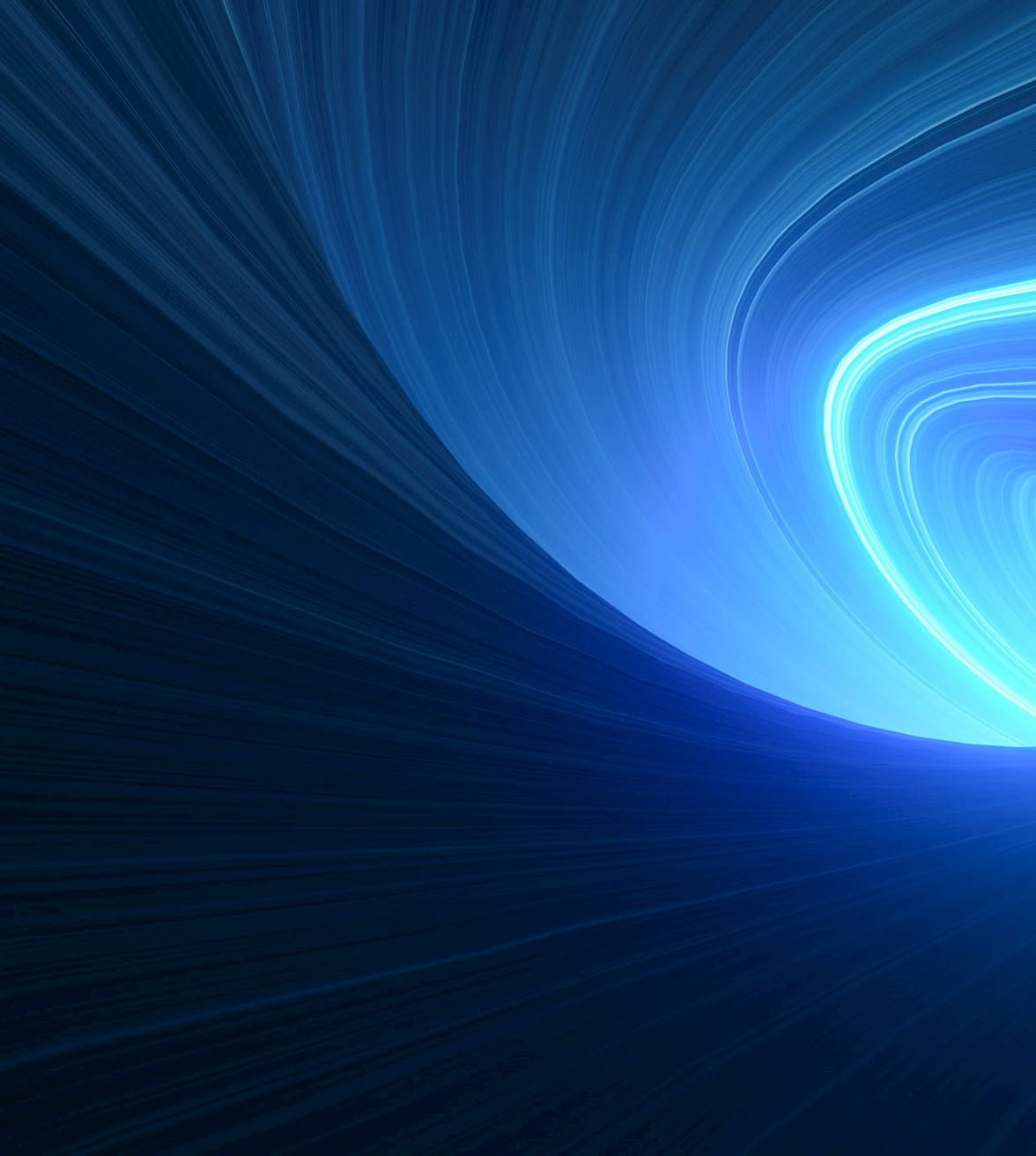 abstract blue light as a wave 