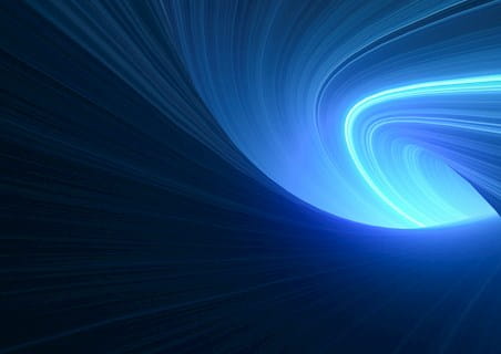 abstract blue light as a wave 
